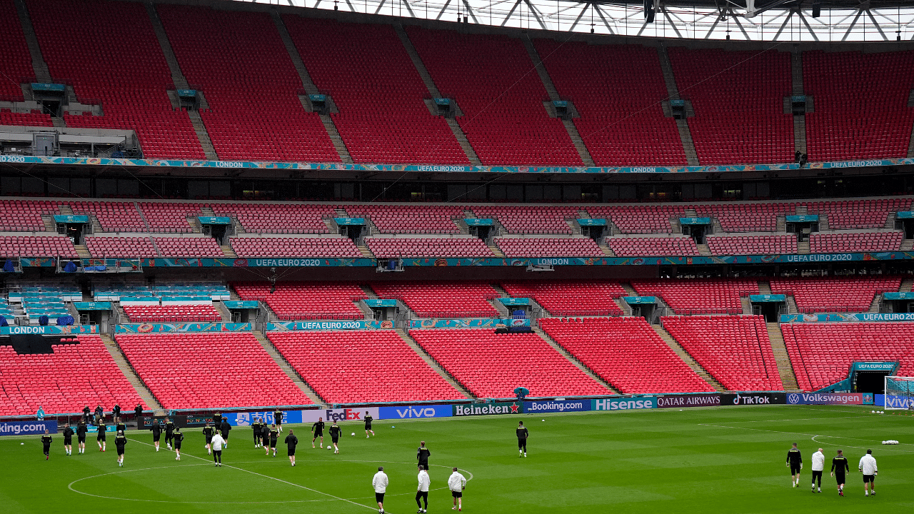 Wembley is scheduled to host the semi-finals on July 6 and 7 before the July 11 final. Credit: Reuters Photo