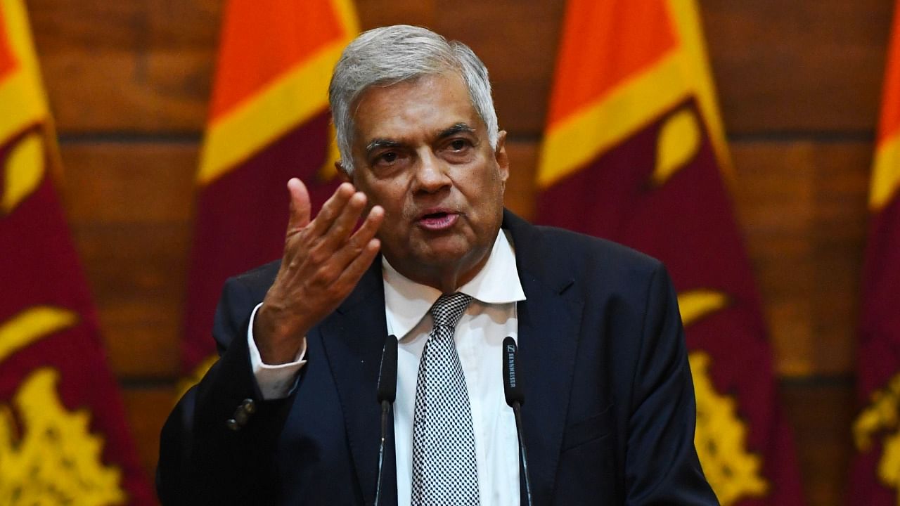 Former Prime Minister of Sri Lanka Ranil Wickremesinghe. Credit: AFP File Photo