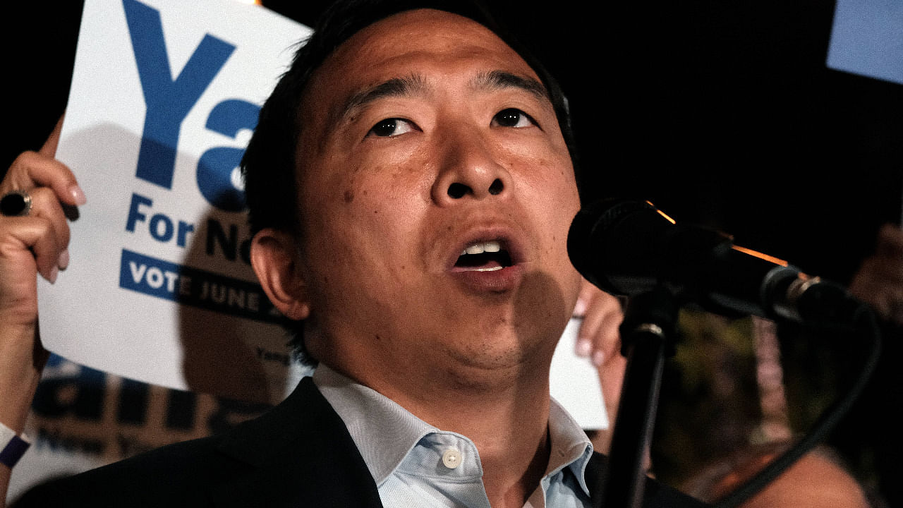 Former presidential candidate Andrew Yang. Credit: AFP Photo