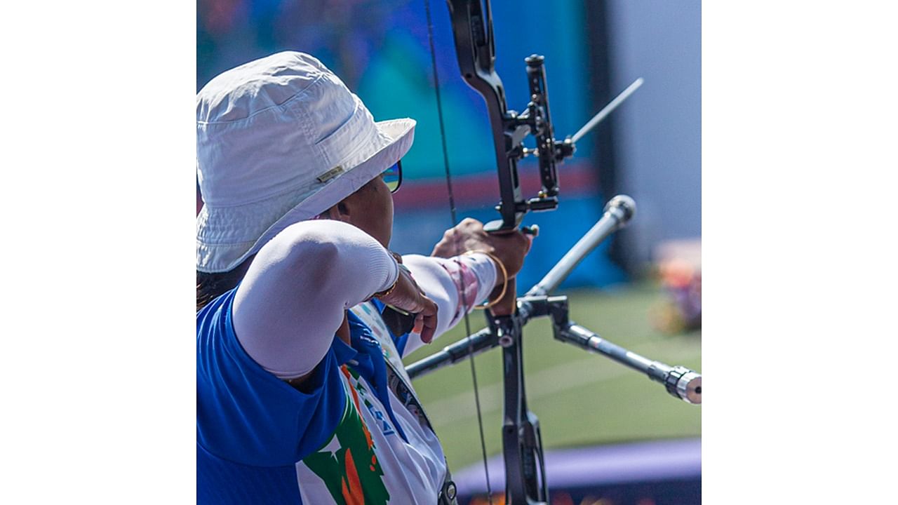 World number three Deepika is also in the hunt for a second medal, having advanced to the individual semi-final for the second successive time this year. Credit: Twitter/@worldarchery