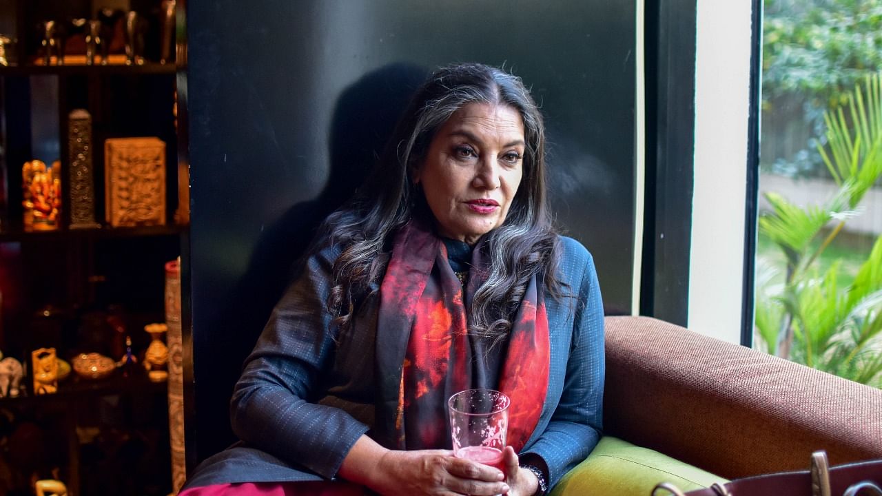 Veteran actor Shabana Azmi. Credit: DH File Photo