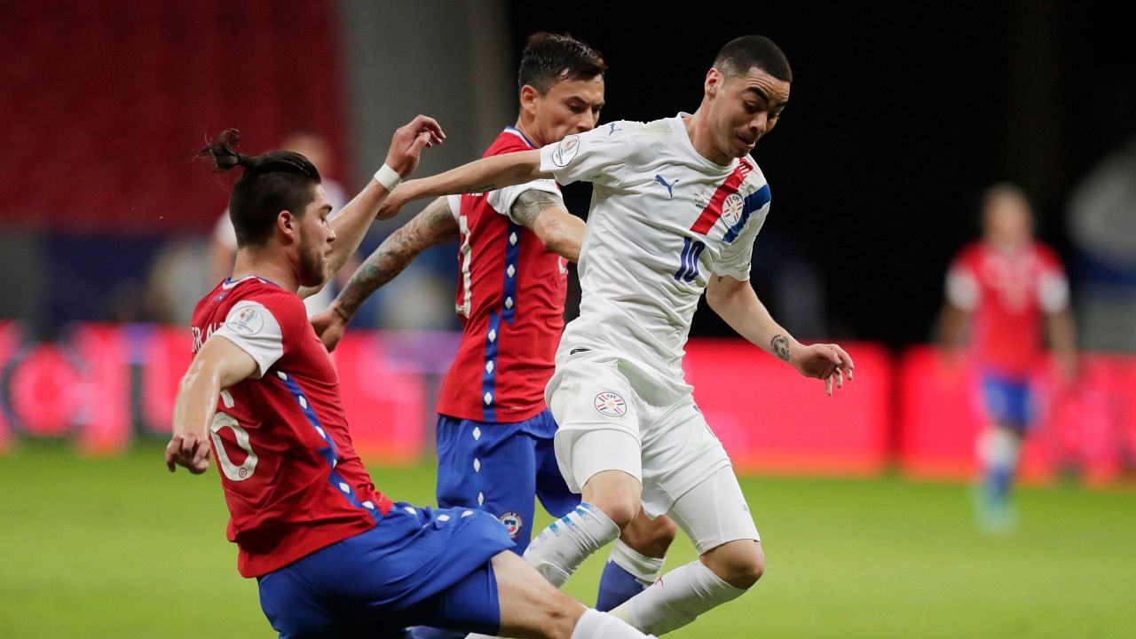 Paraguay's Miguel Almiron in action. Credit: Reuters Photo