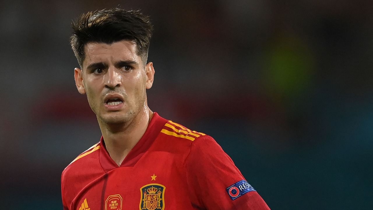 Spain forward Alvaro Morata. Credit: AFP File Photo