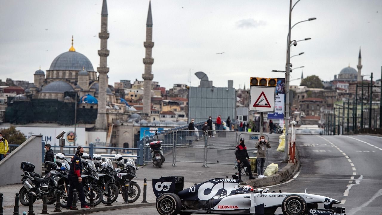 Turkey's race at the Istanbul Park circuit will slot in a week before the Japanese Grand Prix. Credit: AFP File Photo