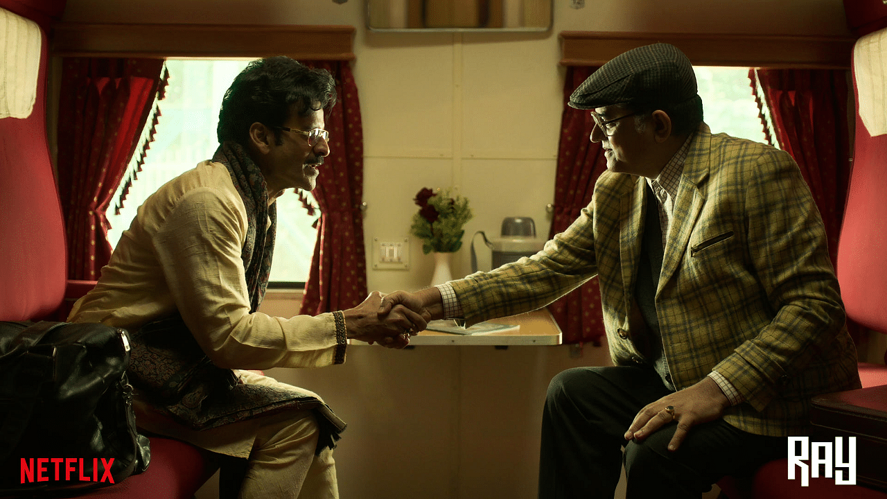 Manoj Bajpayee, Gajraj Rao in 'Ray'. Credit: Netflix