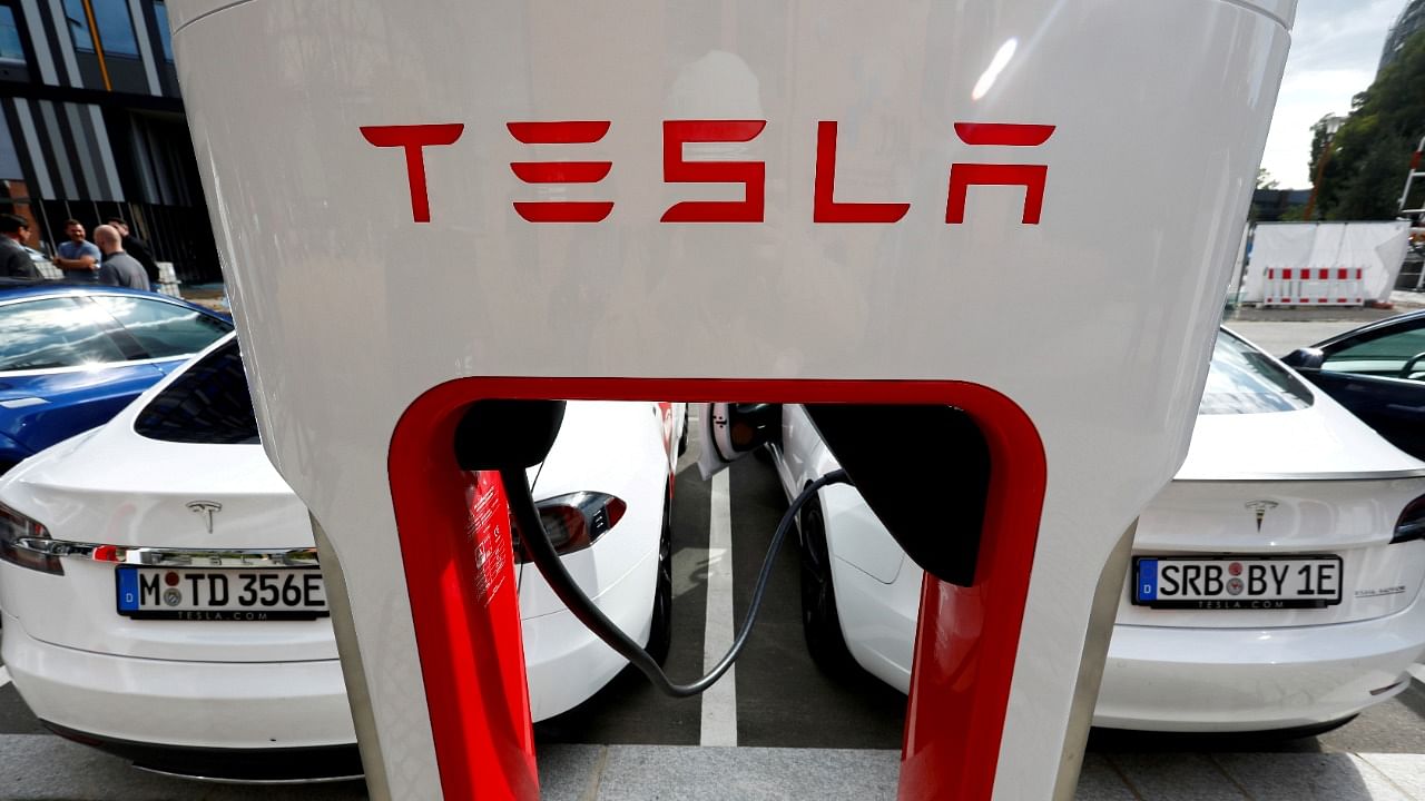Chinese regulators said on Saturday Tesla Inc would 'recall' nearly 3,00,000 China-made and imported Model 3 and Model Y cars. Credit: Reuters File Photo