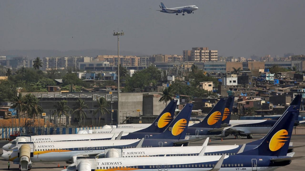 Jet Airways aircrafts. Credit: Reuters File Photo