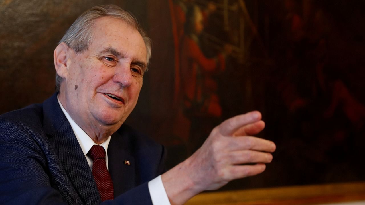 Czech President Milos Zeman. Credit: Reuters File Photo