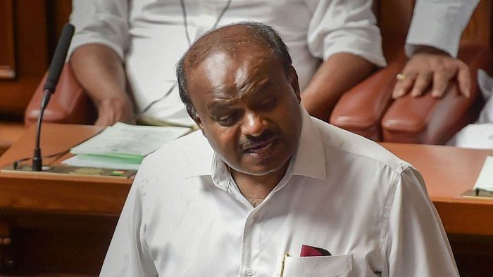 JD(S) leader HD Kumaraswamy. Credit: DH Photo