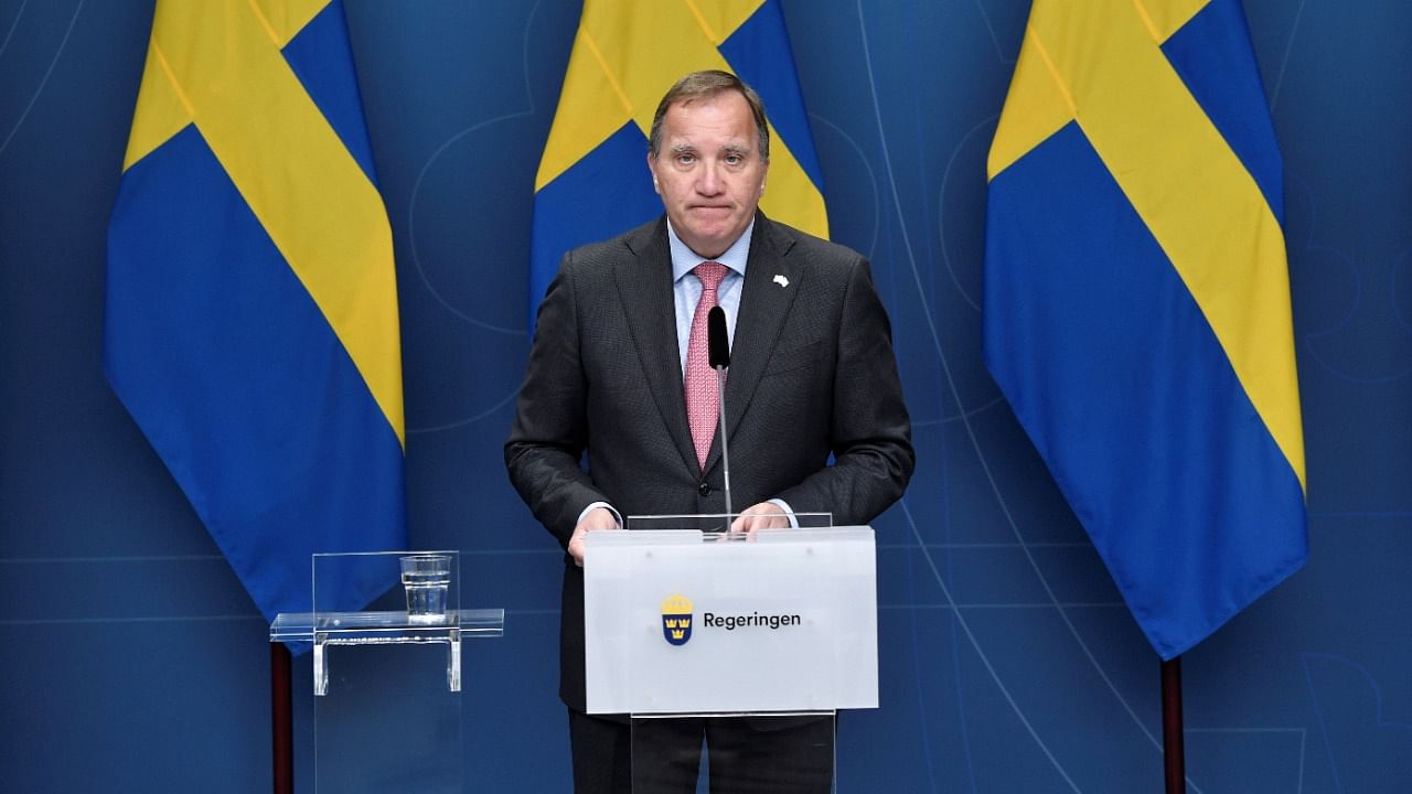 Ex-Sweden Prime Minister Stefan Lofven. Credit: Reuters Photo