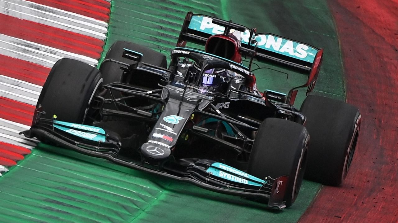 Mercedes' Lewis Hamilton during the Styrian GP at Austria's Red Bull Ring. Credit: AFP Photo