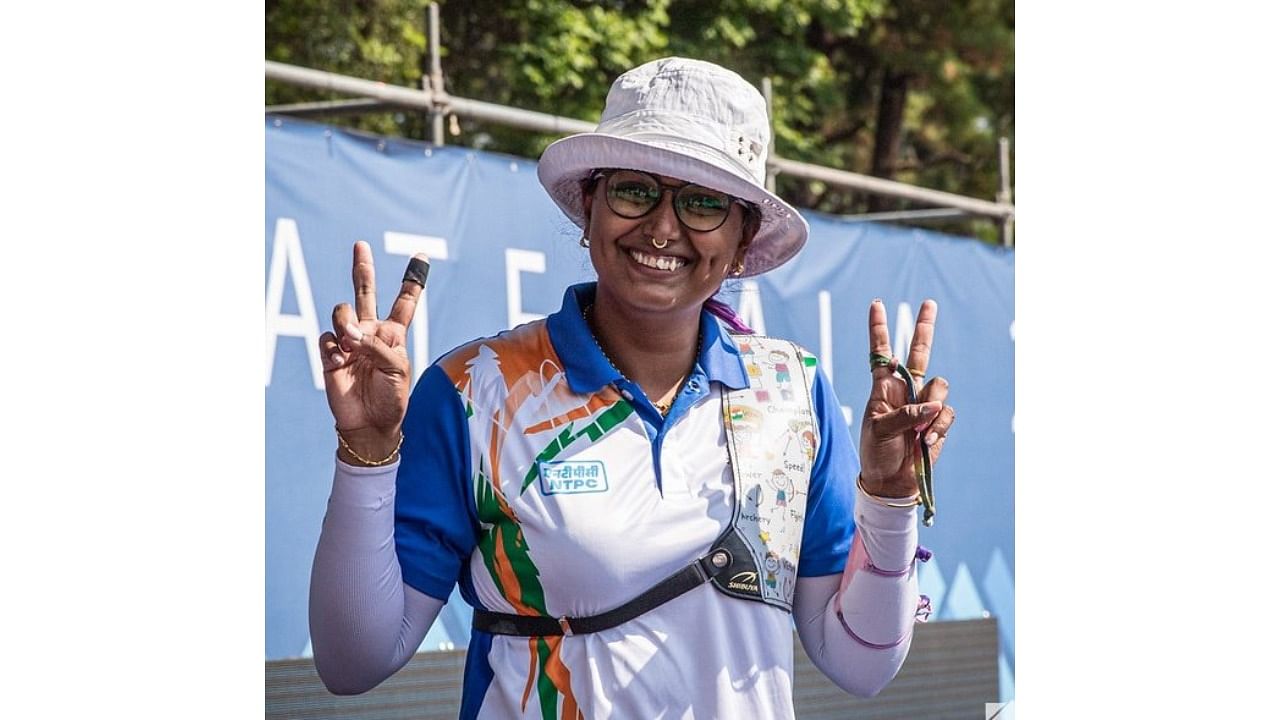 World number 1 archer Deepika Kumari. Credit: Twitter/@india_archery