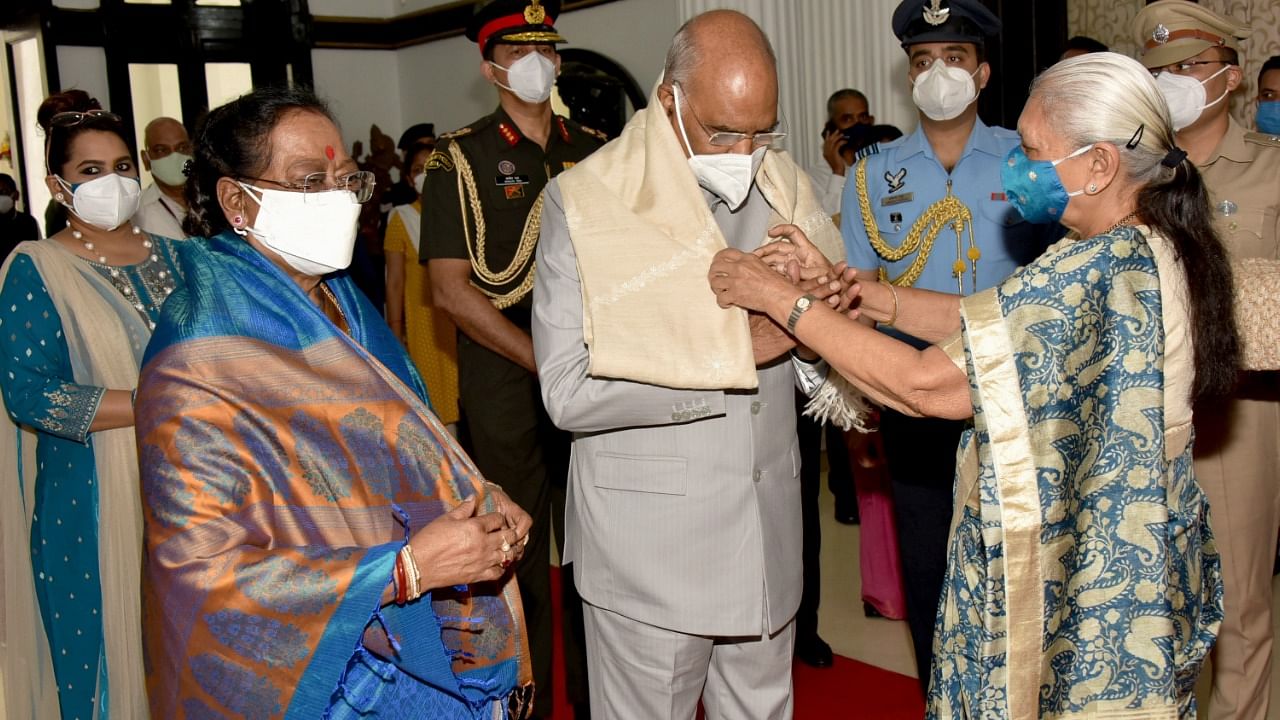 He was received at the Charbagh railway station in Lucknow around noon by Governor Anandiben Patel. Credit: PTI Photo