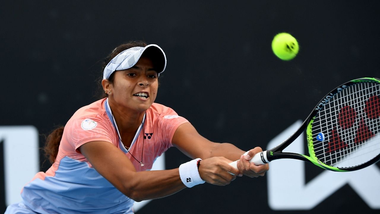 Ankita is now country's best-ranked singles (182) and doubles (95) player. Credit: AFP Photo