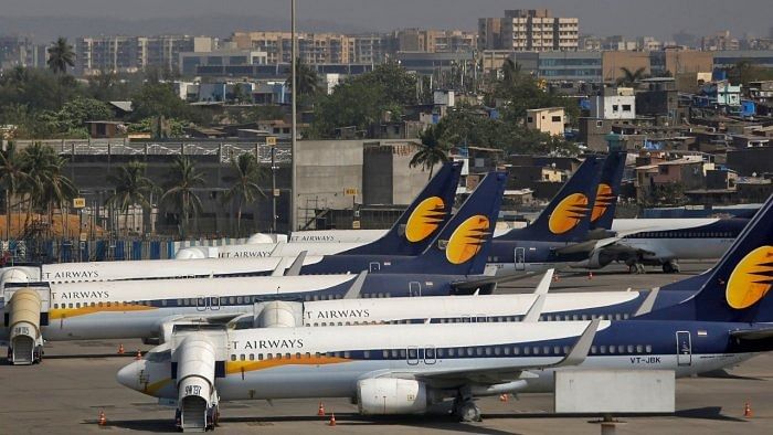 Since National Company Law Tribunal (NCLT) approved Jalan Kalrock Consortium's resolution plan for the airline on June 22, the scrip has been on the rise. Credit: Reuters File Photo