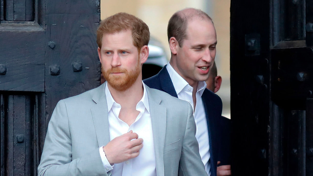 Prince Harry and Prince William. Credit: AFP File Photo
