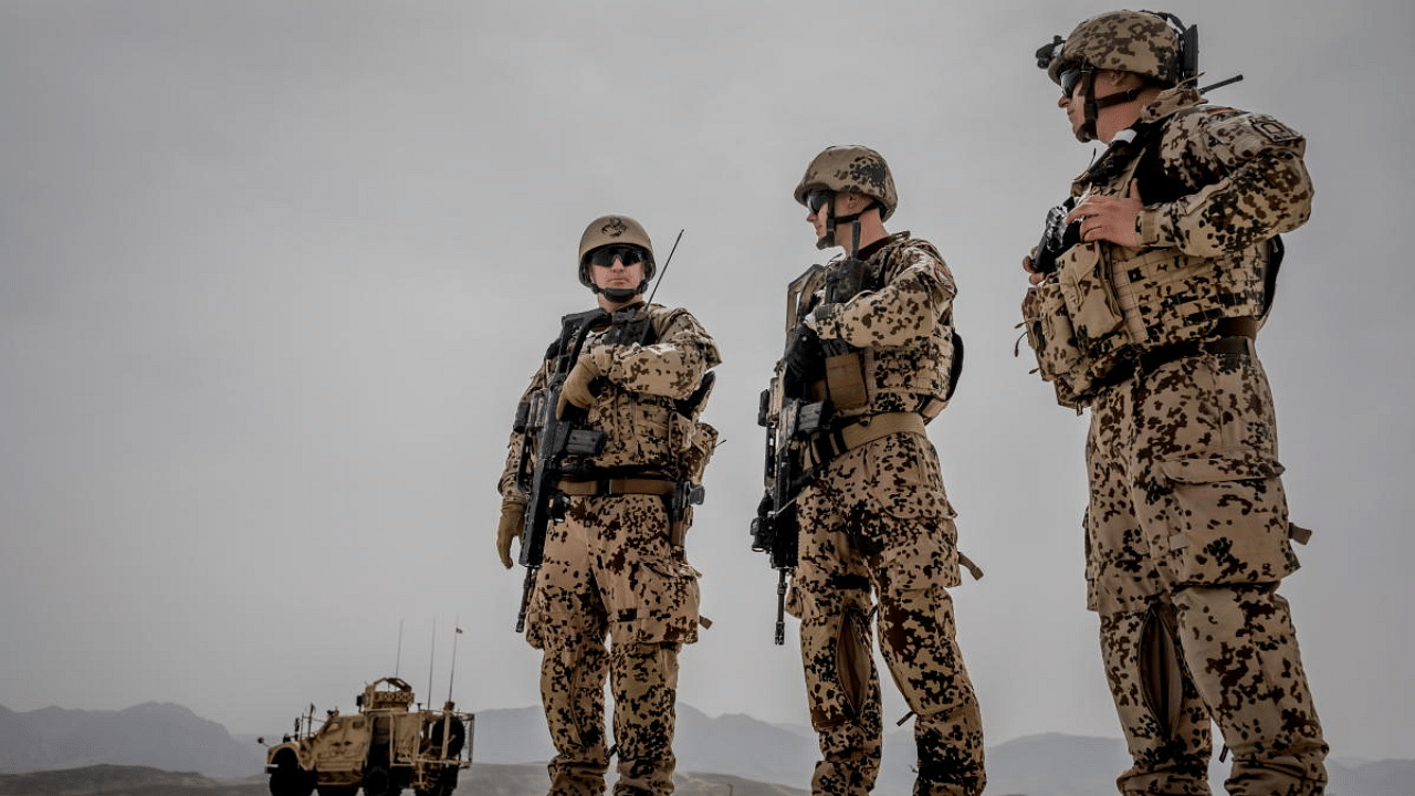 German Bundeswehr soldiers are seen at a camp in Afghanistan. Credit: Reuters File Photo