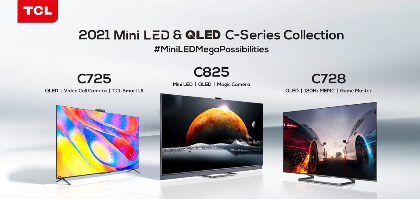 The new line of TCL's QLED smart TVs launched in India. Credit: TCL India