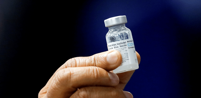 A vial of Covaxin Covid-19 vaccine. Credit: Reuters Photo