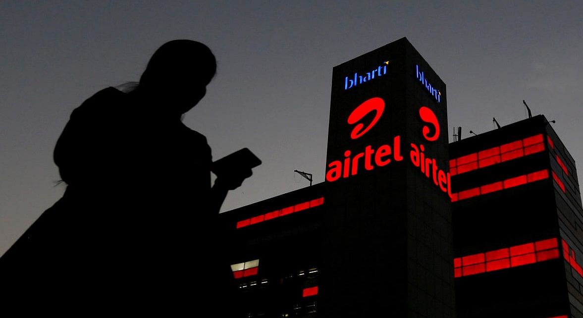 Airtel logo on a building. Credit: REUTER FILE PHOTO