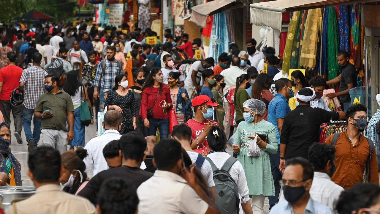Delhi's positivity rate slipped to 0.11 per cent on Saturday, down from 0.13 per cent on Friday. Credit: AFP Photo