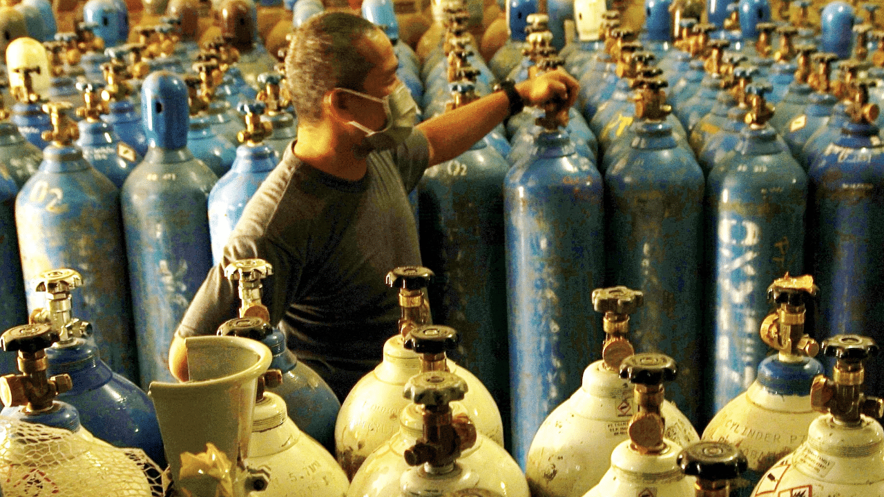 The government was asking the gas industry to increase production of medical oxygen. Credit: AFP Photo