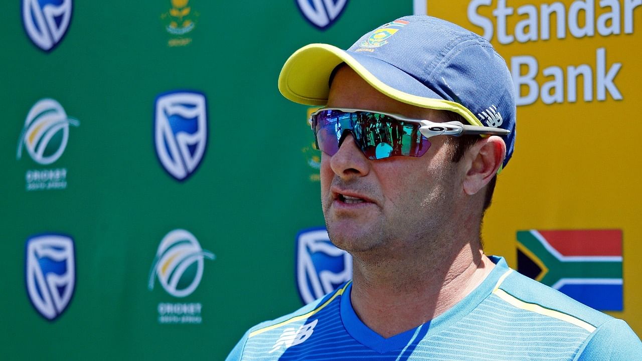 South Africa coach Mark Boucher. Credit: AFP File Photo