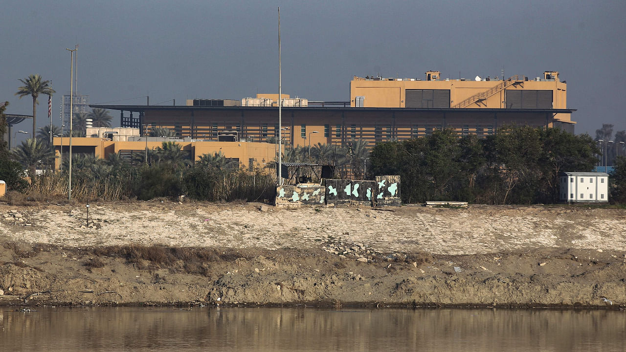 A view of the US embassy across the Tigris river in Iraq's capital Baghdad. Credit: AFP Photo