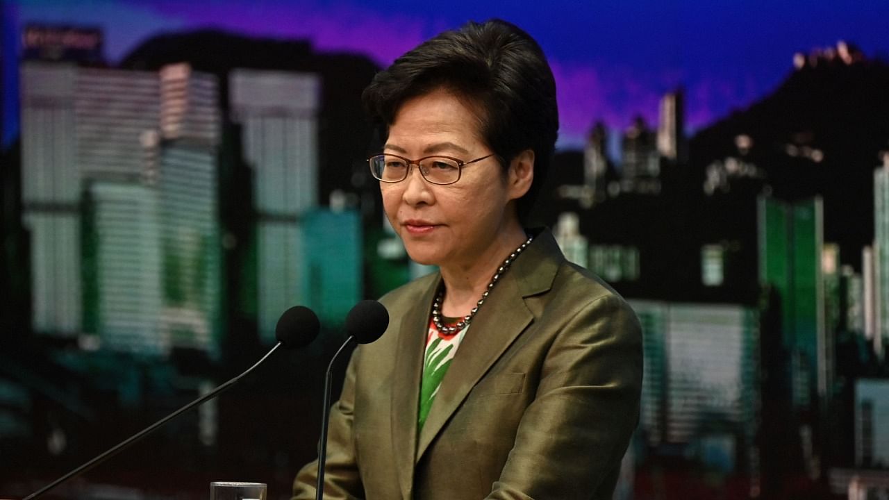 Hong Kong's Chief Executive Carrie Lam. Credit: AFP Photo