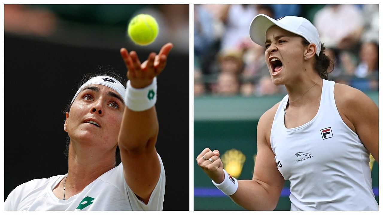 Ons Jabeur and Ashleigh Barty. Credit: DH Collage 