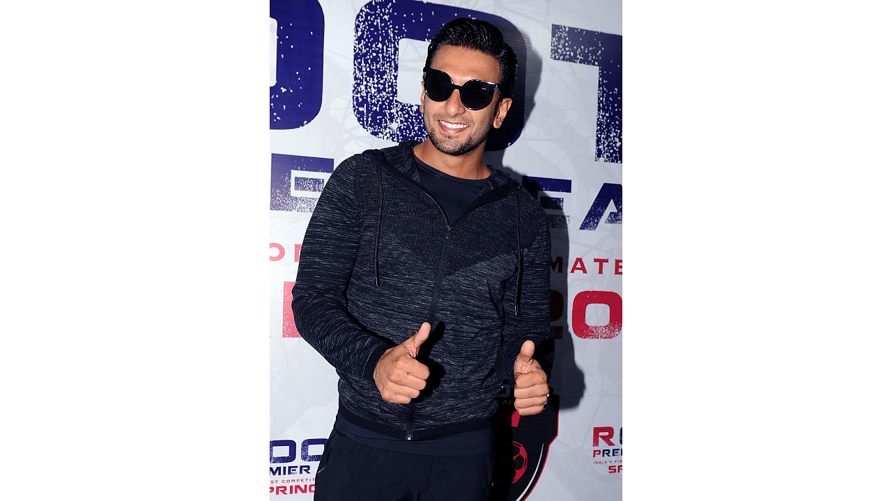 Actor Ranveer Singh during a promotional event in 2018. Credit: AFP Photo