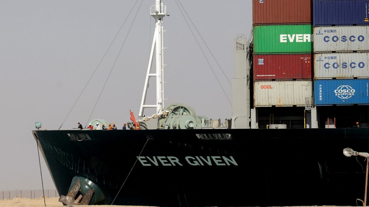 Container ship Ever Given. Credit: Reuters Photo