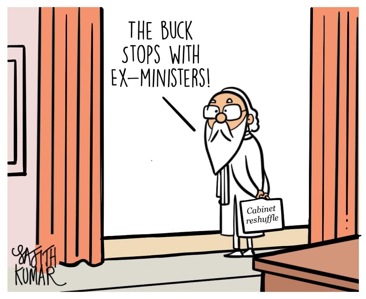 Cartoon by Sajith Kumar.
