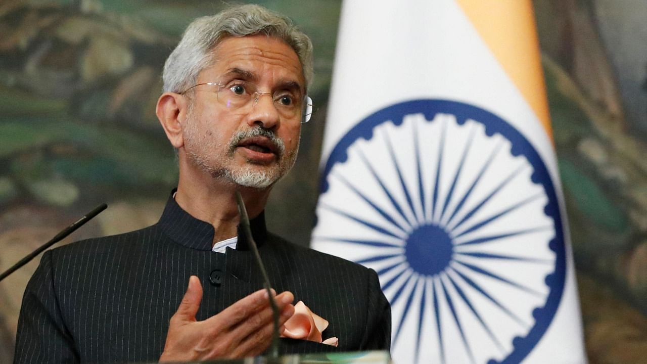 India's Minister of External Affairs Subrahmanyam Jaishankar attends a press conference after a meeting with Russian Foreign Minister in Moscow, on July 9, 2021. Credit: AFP Photo