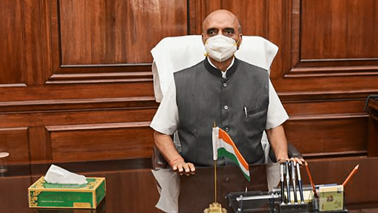 Karad, 64, a doctor by profession from Maharashtra, is a first-time Member of Parliament (MP) from the Rajya Sabha. Credit: PTI Photo