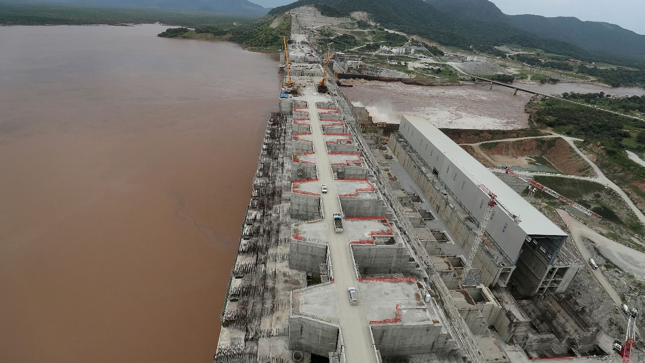 Ethiopia's Grand Renaissance Dam is seen as it undergoes construction work on the river Nile in Guba Woreda. Credit: Reuters file photo