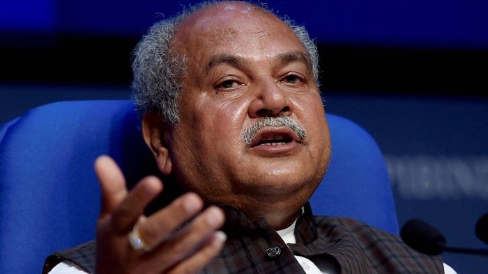 Union Minister for Agriculture & Farmers Welfare Narendra Singh Tomar. Credit: PTI Photo