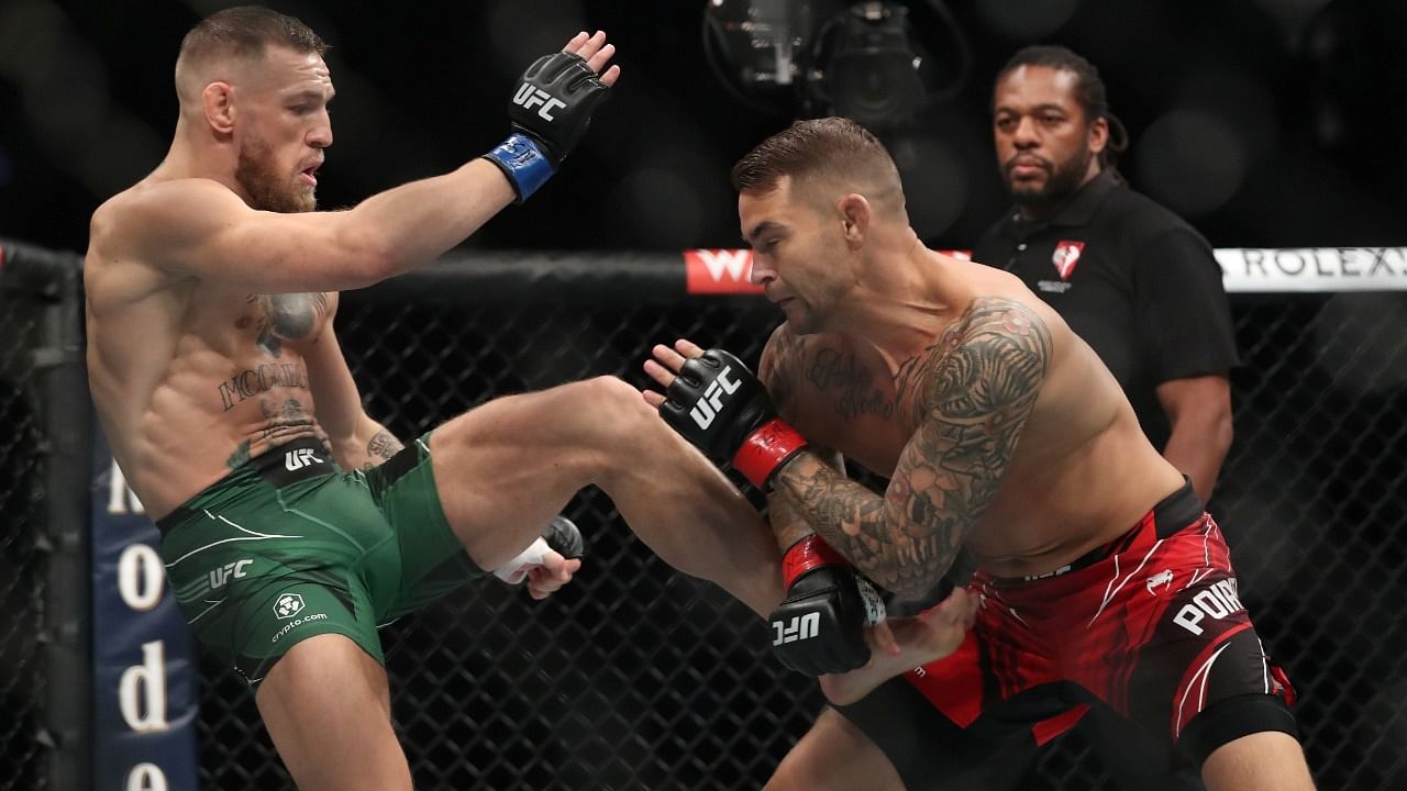 Poirier was largely in control of the opening round. Credit: Reuters Photo