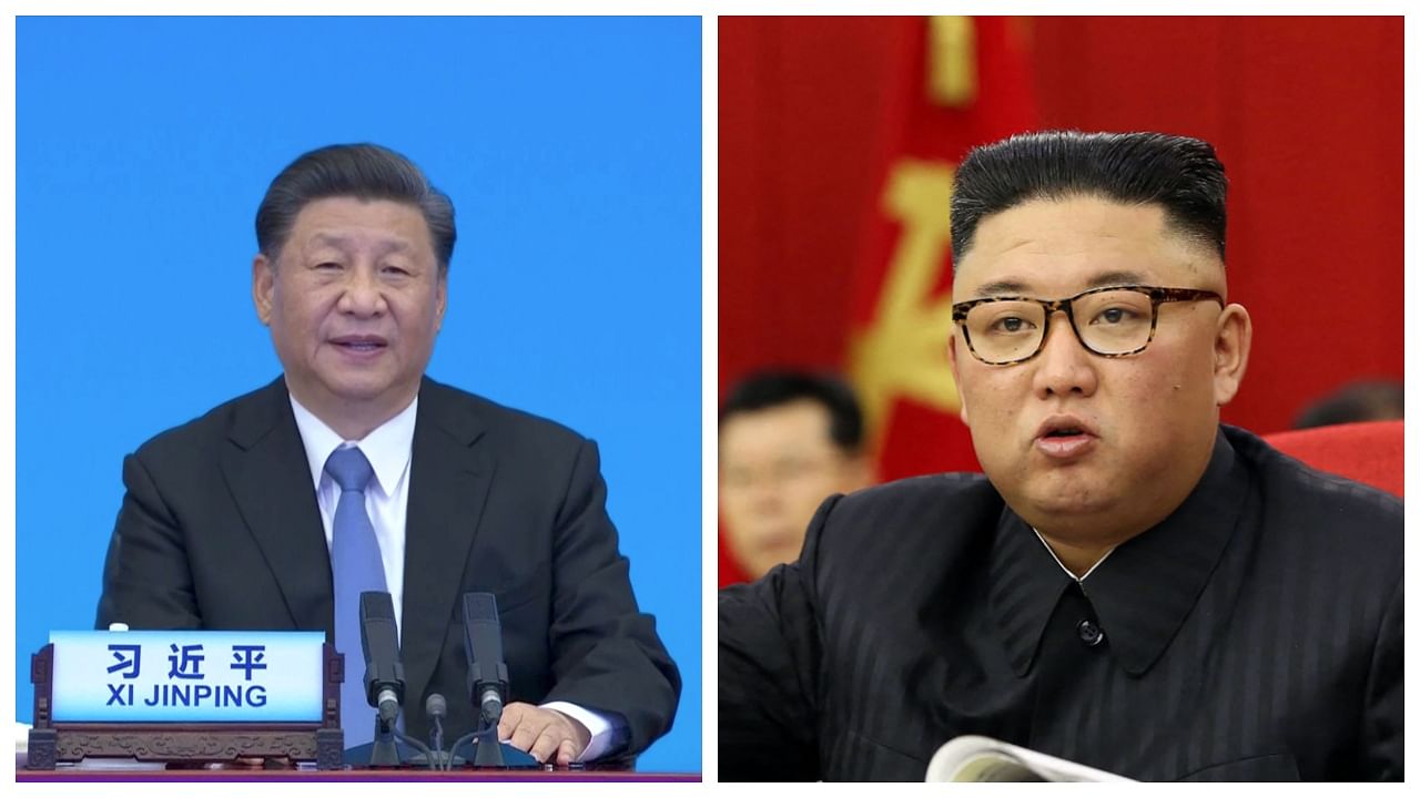 China's Xi Jinping, North Korean leader Kim Jong Un. Credit: Reuters Photos