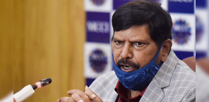 Union Minister for Social Justice and Empowerment Ramdas Athawale. Credit: PTI Photo
