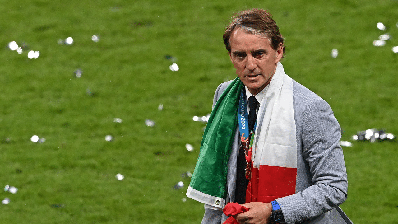 Italy's coach Roberto Mancini. Credit: AFP Photo