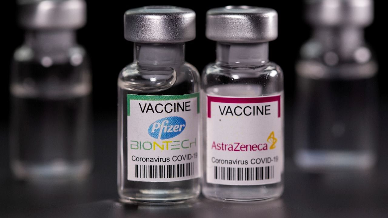 Experts in June said the Pfizer vaccine could be used as a second dose after an AstraZeneca jab. Credit: Reuters Photo