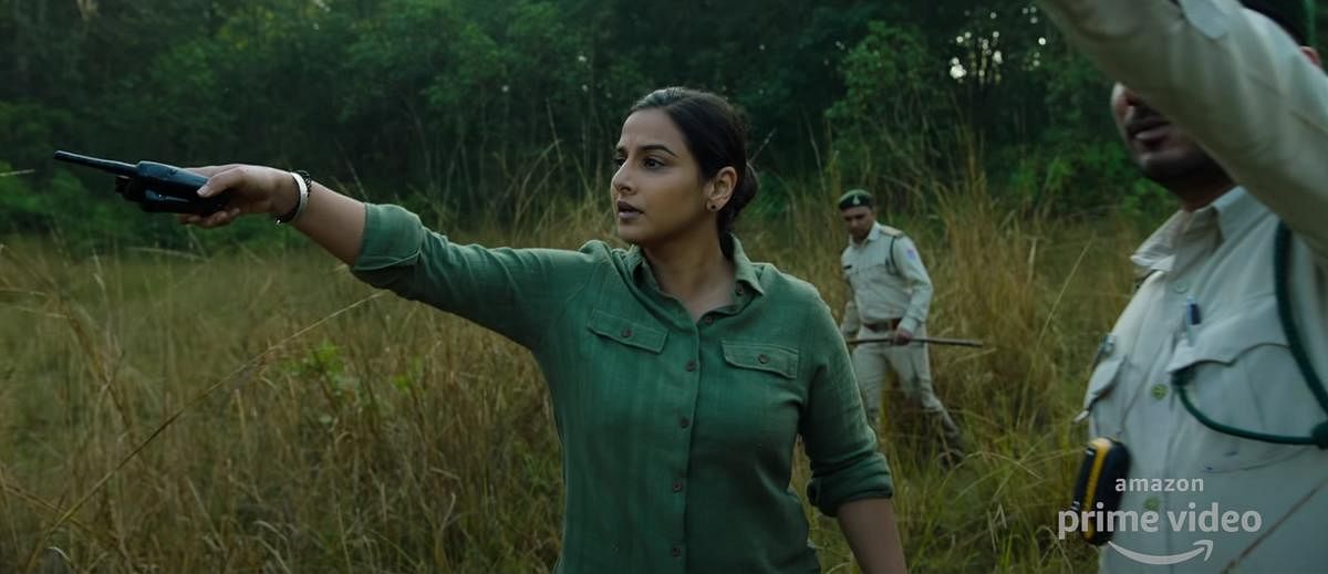 In 'Sherni', Vidya Balan plays an upright forest officer out to save a tiger from certain death at the hands of a hunter.
