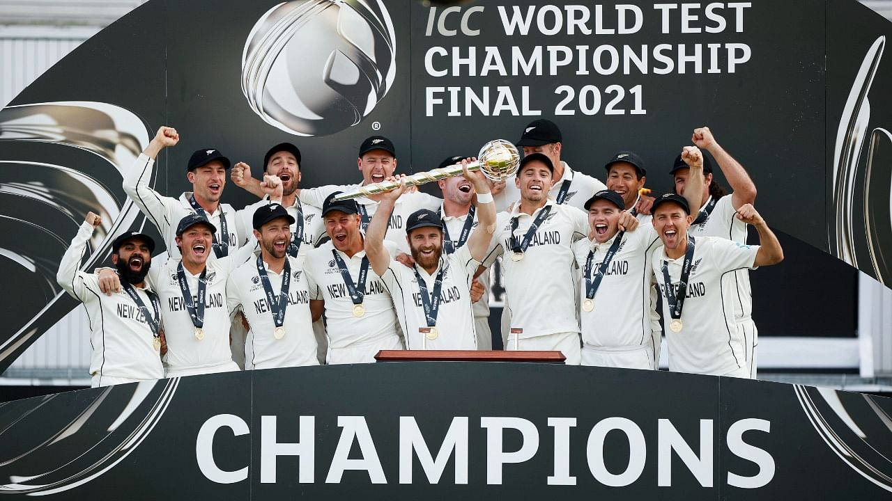 New Zealand claimed the inaugural WTC title with an eight-wicket victory over India in the final last month. Credit: Reuters File Photo