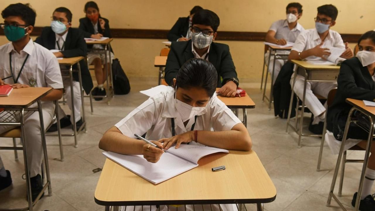 The number of girls in the academic session was 94,89,902, and that of boys was 92,57,890 in the state schools. Credit: AFP Photo