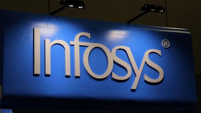 Infosys also maintained its margin forecast for fiscal 2022 at 22% to 24%. Credit: Reuters Photo