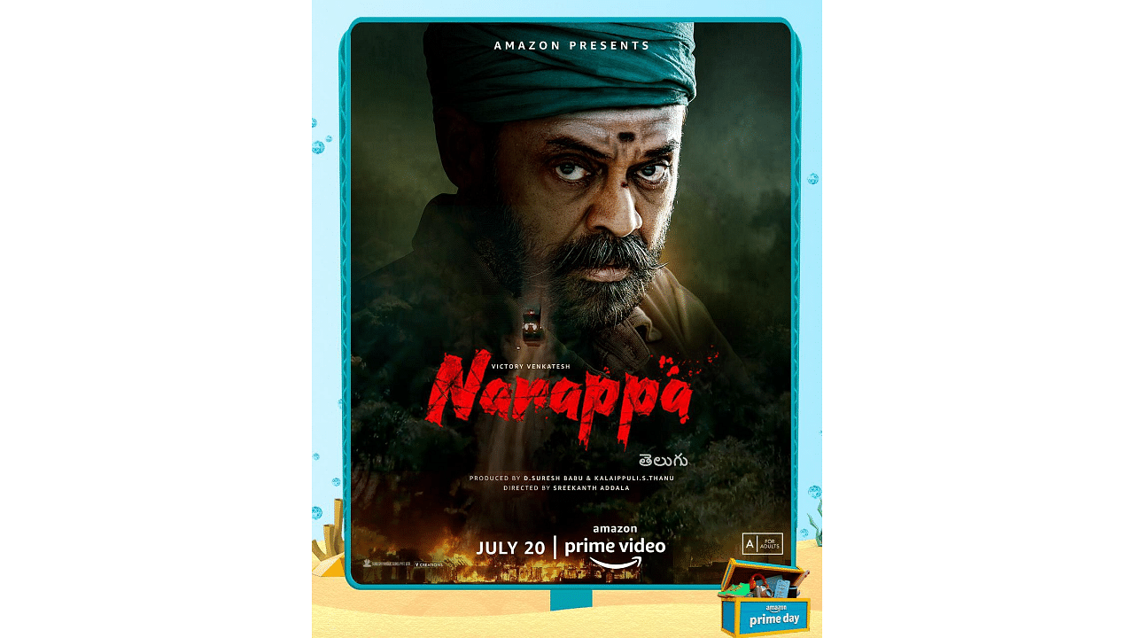 The official poster of 'Narappa'. Credit: Amazon Prime Video