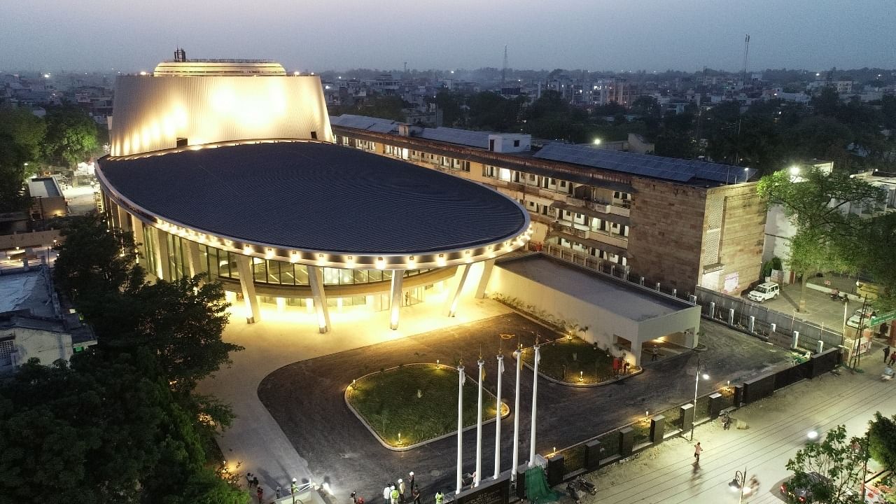  International Cooperation and Convention Centre Rudraksh in Varanasi constructed with Japanese assistance. Credit: Twitter/@narendramodi