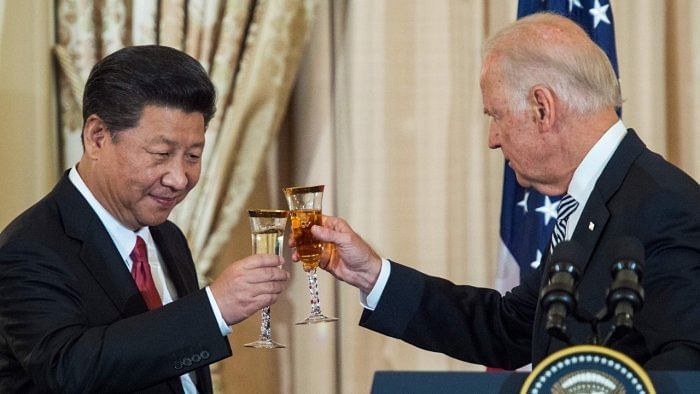 Biden, Xi face off in marathon two-hour call. Credit: AFP Photo