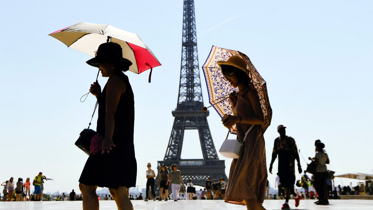 The Eiffel Tower will reopen on July 16, 2021, after several months of closure due to the coronavirus pandemic, the Paris landmark's operator said on July 15, 2021, with a limited number of 10,000 a day to meet distancing requirements. Credit: AFP Photo